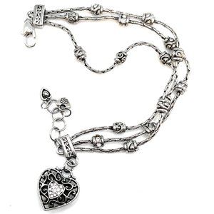 Jewelry Brighton Heart Charm Bracelet 1497 Poshmark